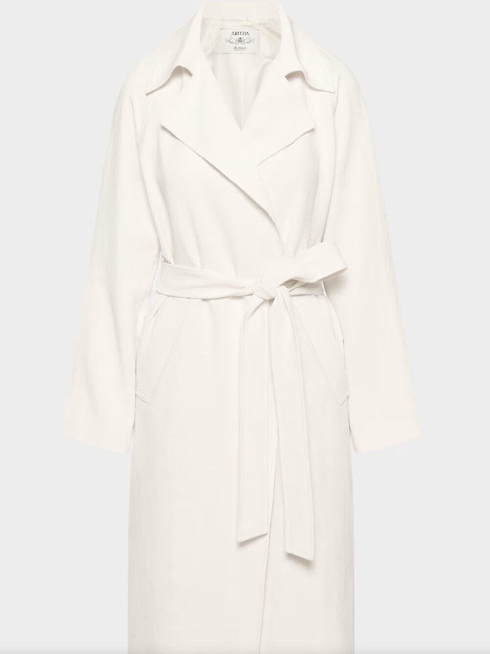 Aritzia The Splendor Trench Coat - Crepette Light Birch S